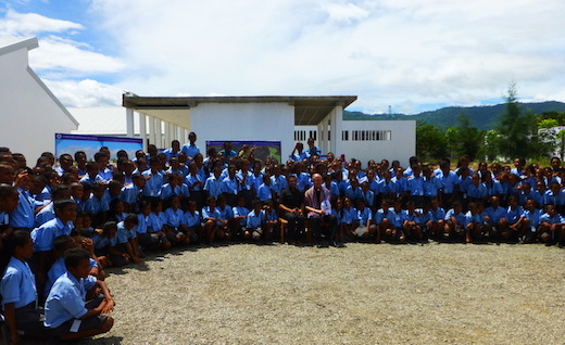Fr General Adolfo Nicolas SJ and Fr Plinio Martins SJ with CSIL students