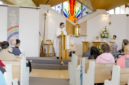 Fr Glyn's first mass
