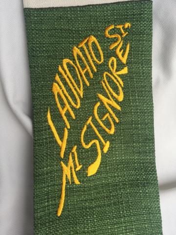 Laudato Si’ Mi Signore stitching 