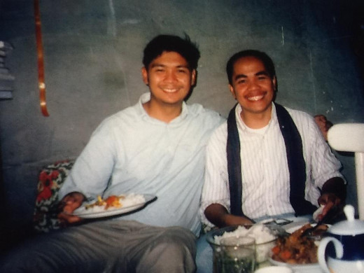 Scholastic Richie Fernando SJ with then Scholastic Fr Totet Banaynal SJ Scholastic Richie Fernando SJ with then Scholastic Fr Totet Banaynal SJ