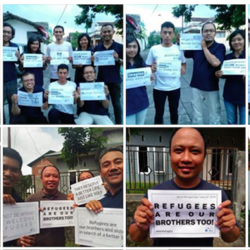 Standing in solidarity #WithRefugees