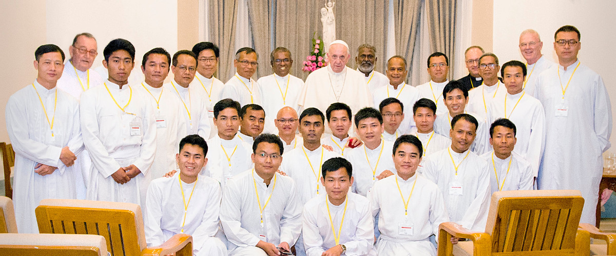 Be deeply grounded, rooted in the love of God, says Pope Francis to Jesuits in Myanmar