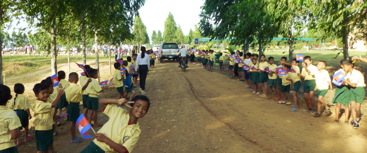 Celebrating the inauguration of Xavier Jesuit School in Cambodia