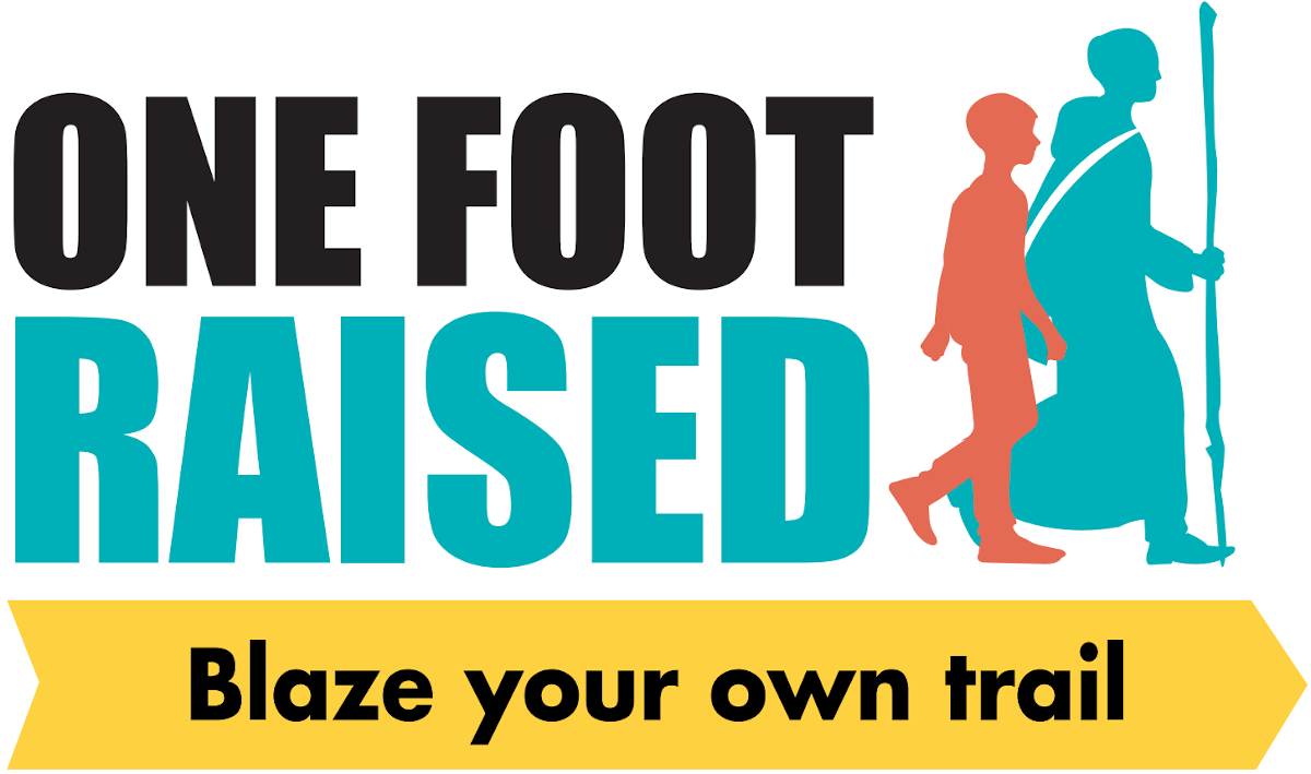 Walk with “one foot raised”