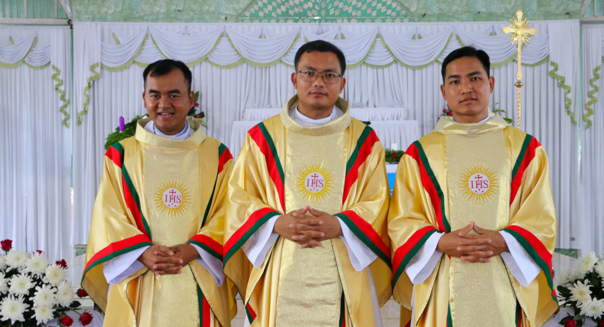 Three lights in the darkness: Jesuit ordination in Myanmar